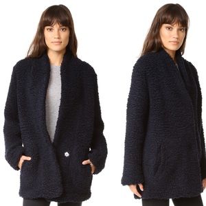 IRO Wool-blend Faux Shearling Coat